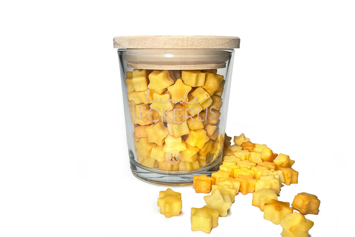 Geschenkglas Leckerlis Stern