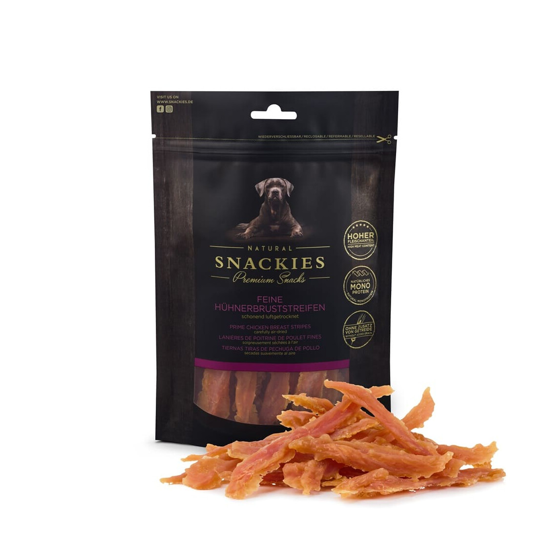 Snackies: Feine Hühnerbruststreifen