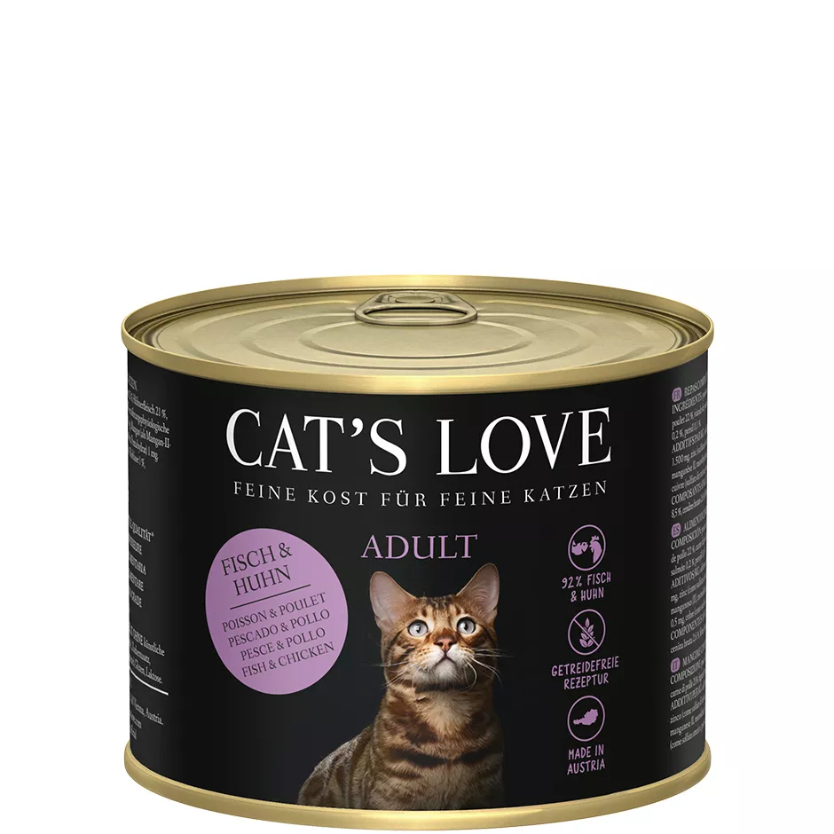 CAT'S LOVE Adult Fisch und Huhn