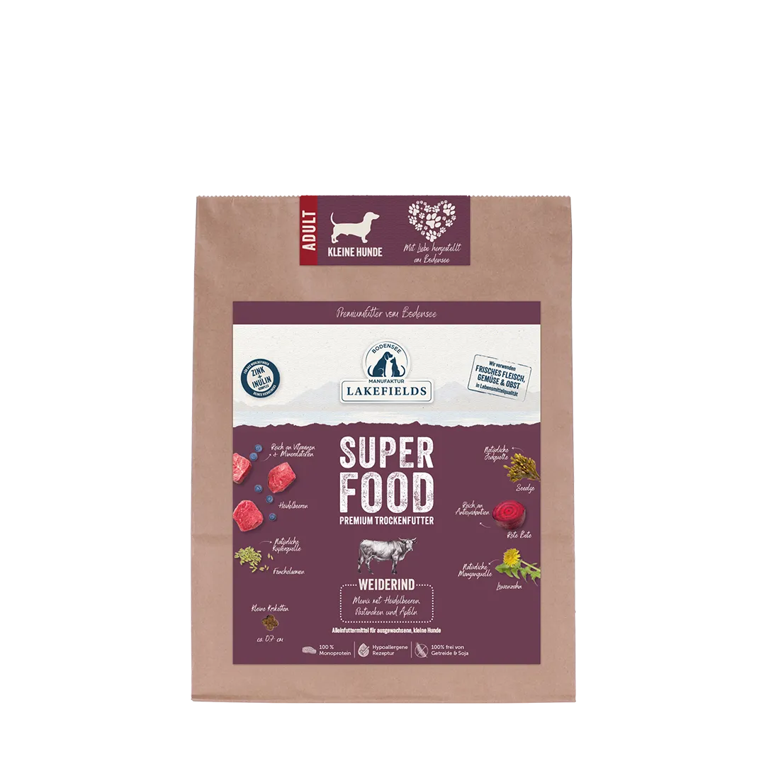 Lakefields Trockenfutter Superfood Rind