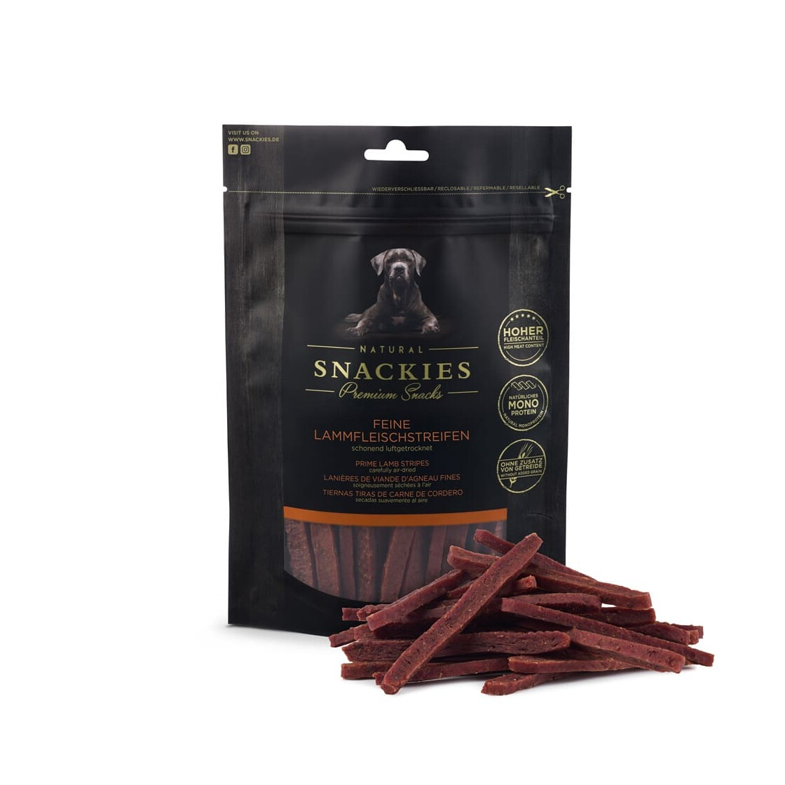 Snackies: Feine Lammfleischstreifen