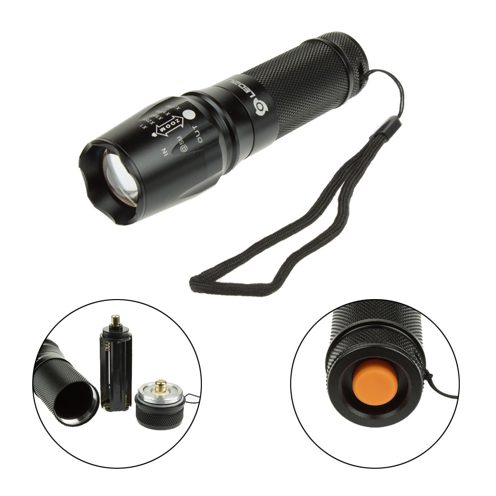 LED2U P110 High Power LED Taschenlampe CREE R3 Flash-light Hand-lampe 300 Lumen
