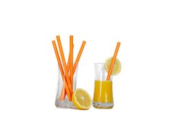 Strohalme Orange