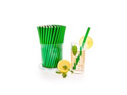 Papierstrohhalm Metallic Grün Papierstrohhalm Metallic Grün