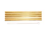 Edelstahl-Trinkhalme Gold