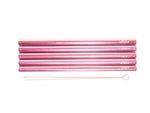 Edelstahl-Trinkhalme Pink