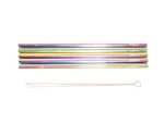 Edelstahl-Trinkhalme Rainbow