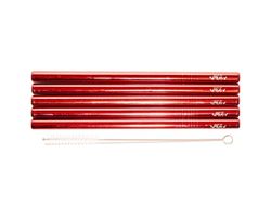 Edelstahl-Trinkhalme Rot Edelstahl-Trinkhalme Rot