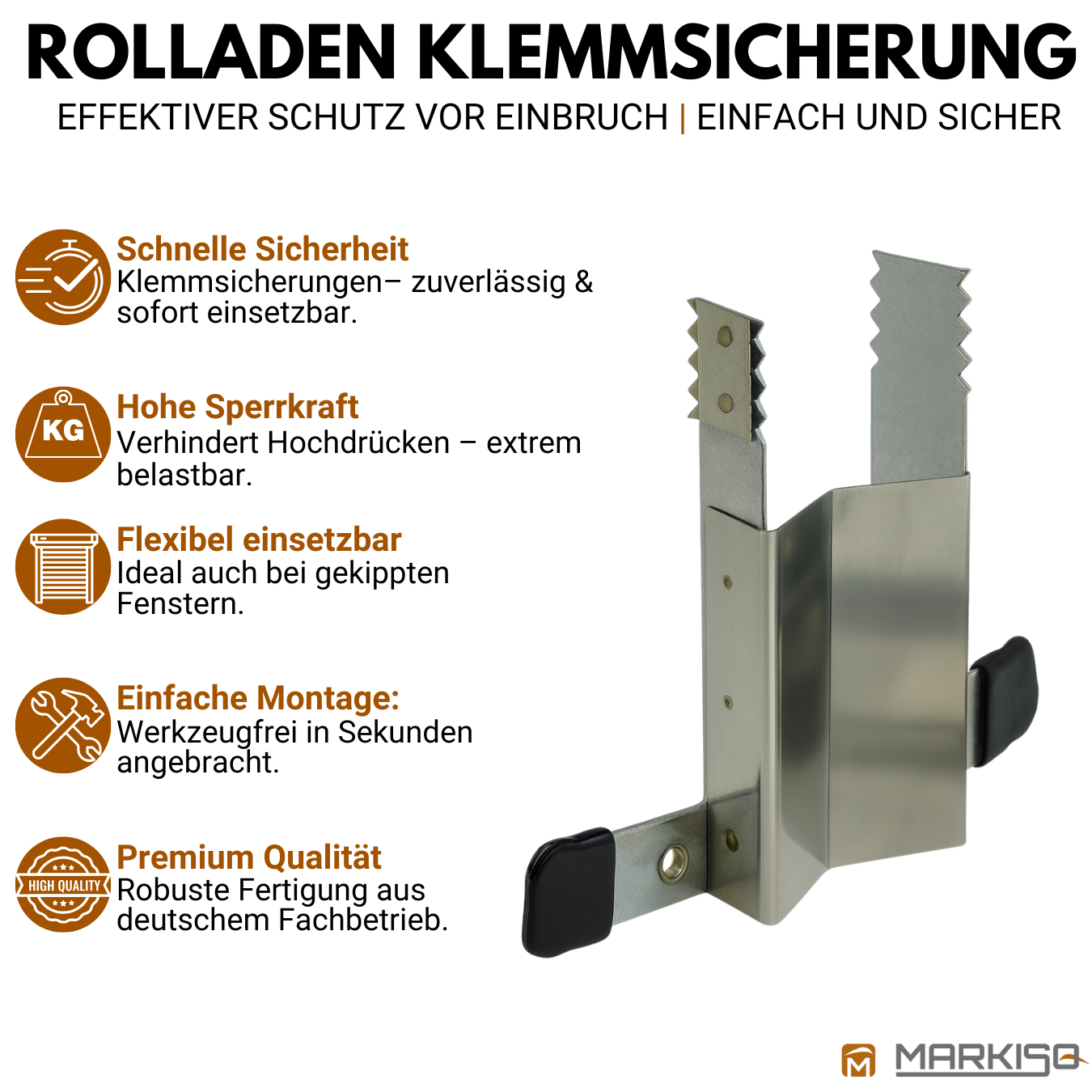 Rolladen Klemmsicherung