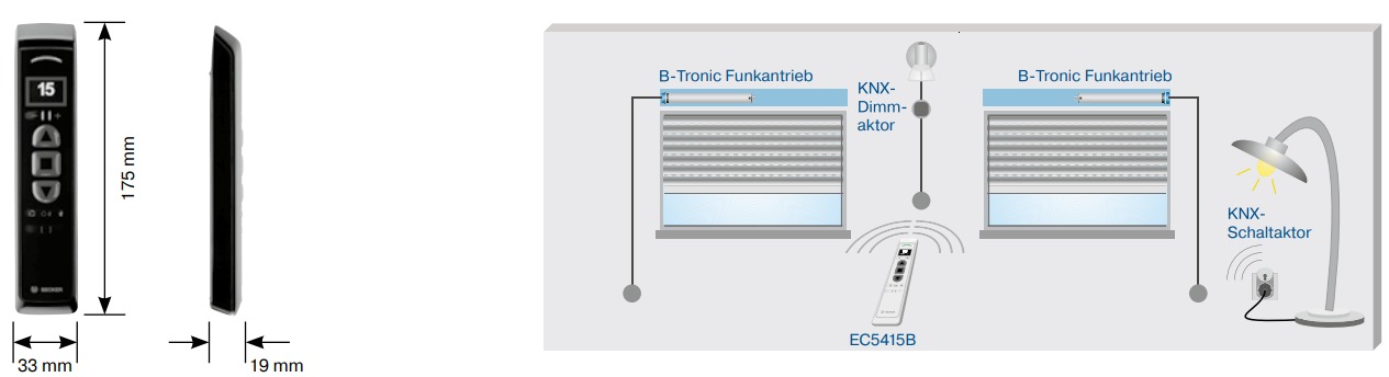 Becker EC5415B Technische Zeichnung