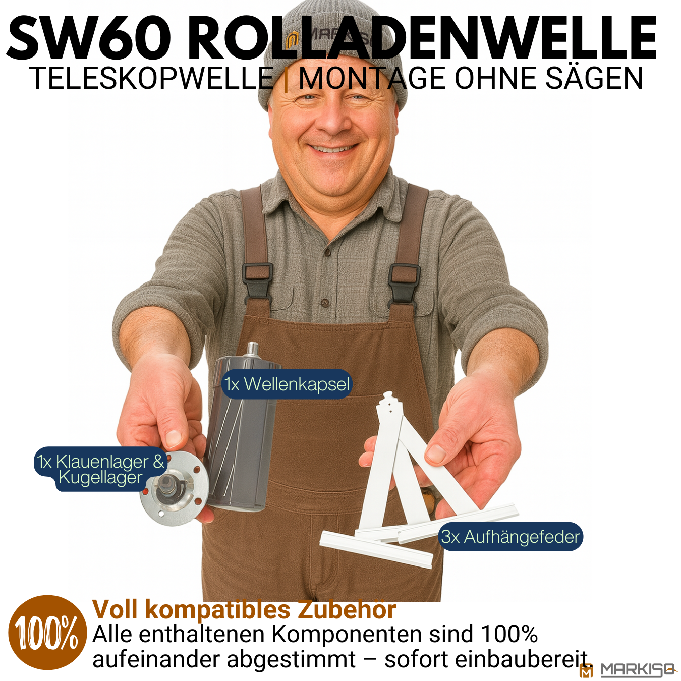 SW60 Rolladenwelle Zubehör