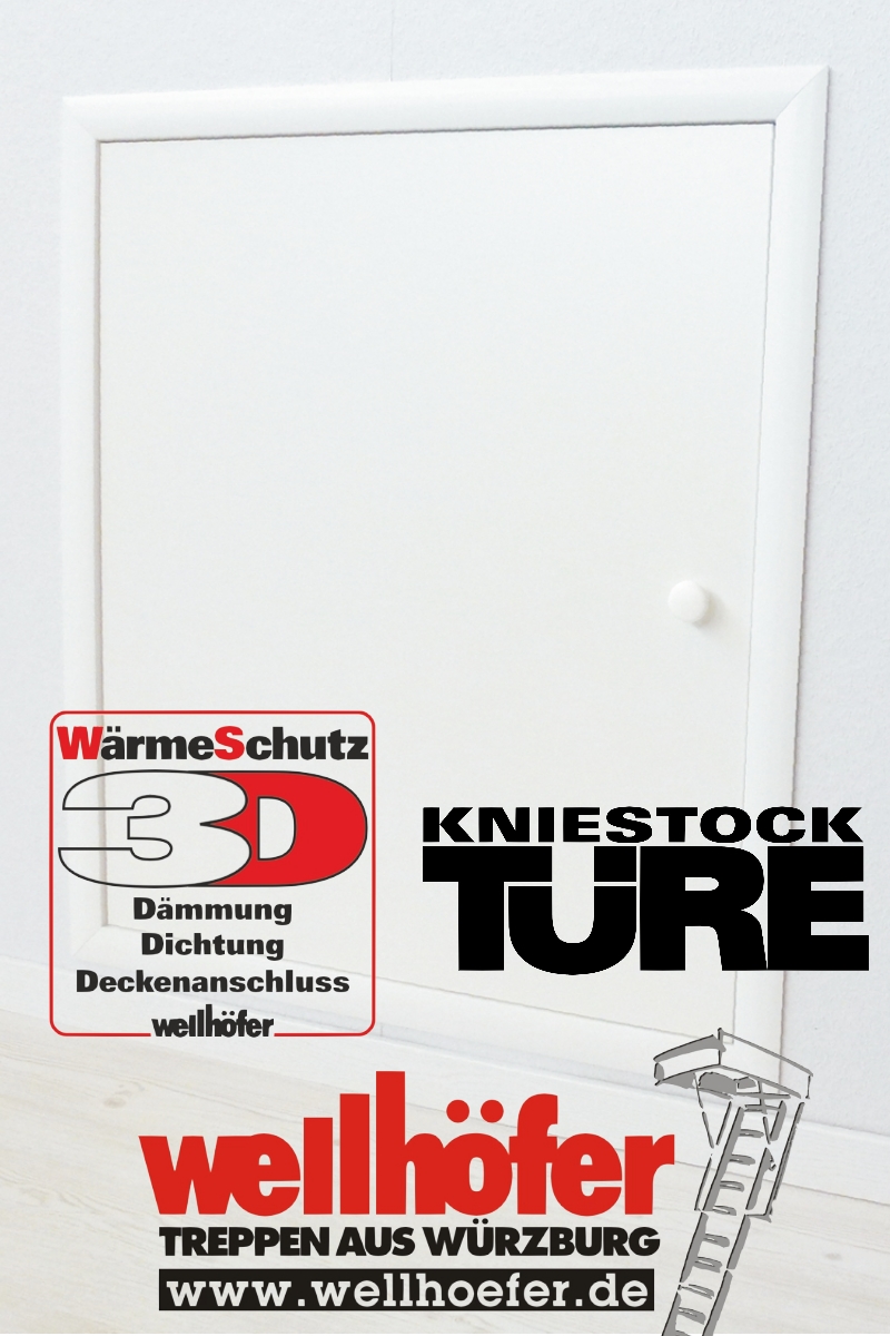 Wellhöfer Kniestocktür mit Wärmeschutz 3D 100 x 70 cm – Bild 1