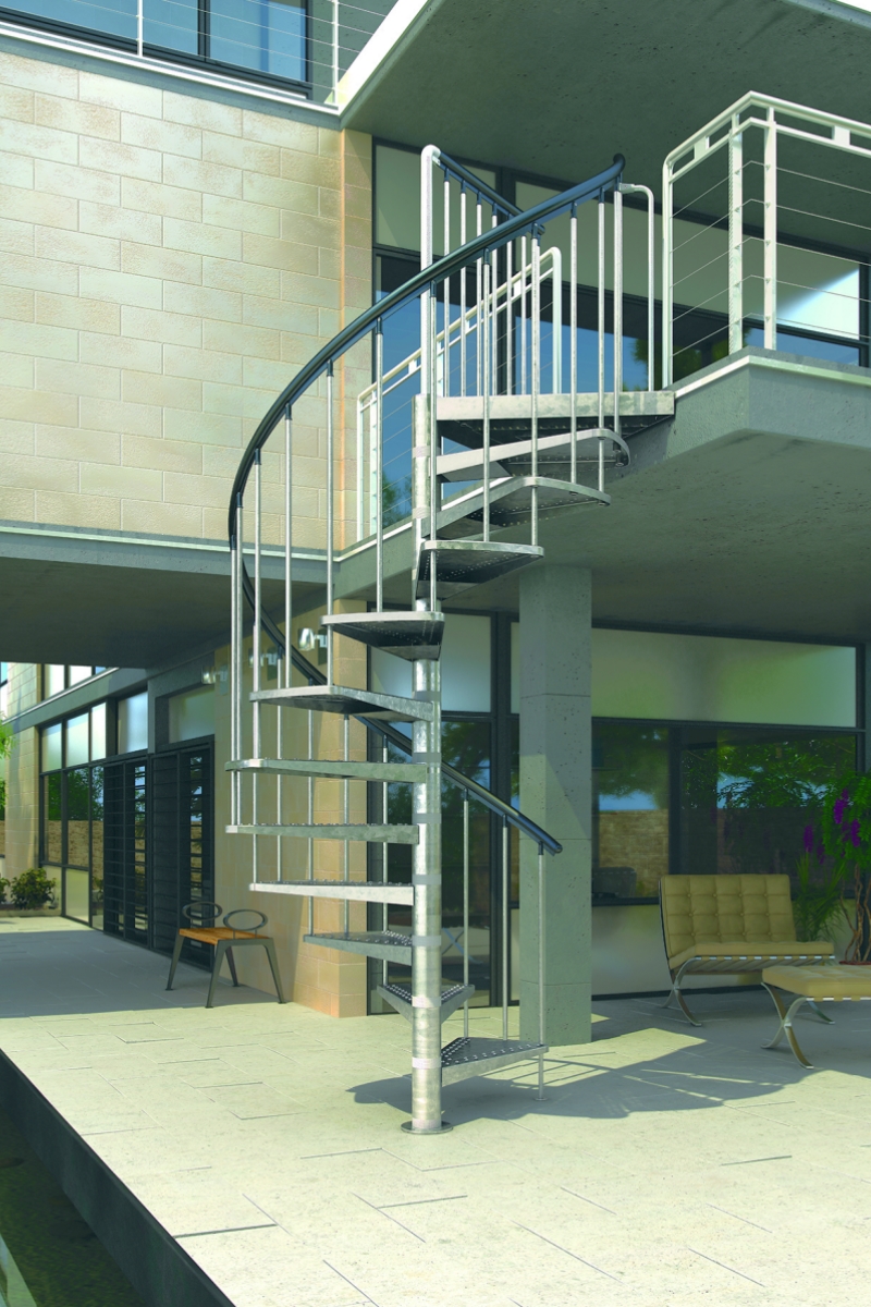 Außentreppe Spindeltreppe Dolle Gardenspin 185 – Bild 1