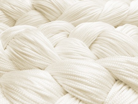 Fadenvorhang Perlweiß Creme 100 cm x 250 cm (BxH) B1 schwer entflammbar – Kaikoon