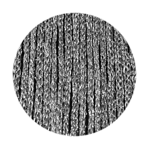 Fadenvorhang 90 cm x 240 cm (BxH) silber glänzend in B1 schwer entflammbar