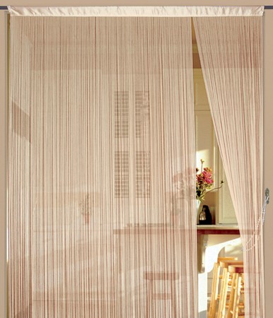 Fadenvorhang 500 cm x 300 cm (BxH) caramel – Dekovorhang aus Polyester Fadenvorhang 500 cm x 300 cm (BxH) caramel – Dekovorhang aus Polyester