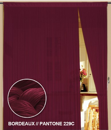 Fadenvorhang 150 cm x 800 cm (BxH) bordeaux