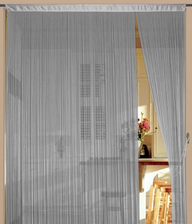Fadenvorhang Silber 500 x 300 cm (BxH) B1 schwer entflammbar – Kaikoon