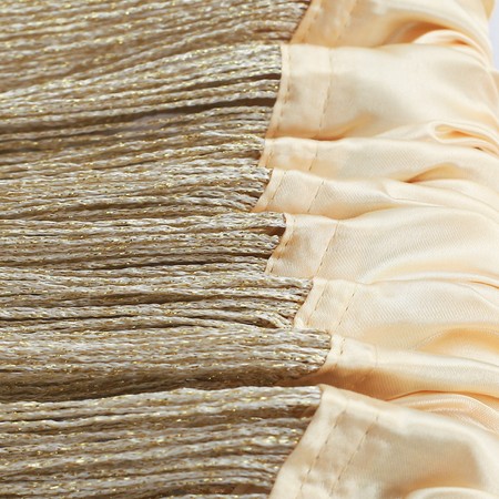 Fadenvorhang 150 cm x 300 cm (BxH) gold glänzend 