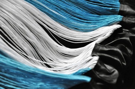 Fadenvorhang Argentinien 90 x 240 cm (BxH) – Fan Fadenflagge & Raumteiler – Kaikoon