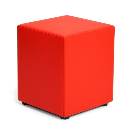 Kaikoon Sitzwürfel Rot 35x35x45 cm – Kunstleder Hocker für Events & Zuhause