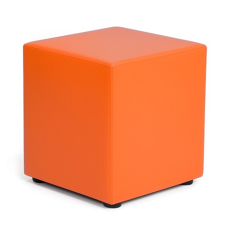 Sitzwürfel Orange Maße: 43 cm x 43 cm x 51 cm