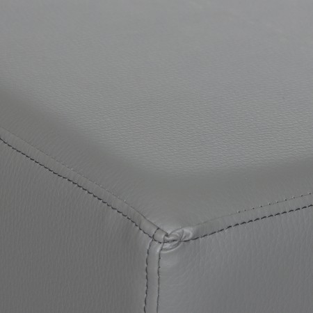 Sitzwürfel Hellgrau Maße: 35 cm x 35 cm x 45 cm