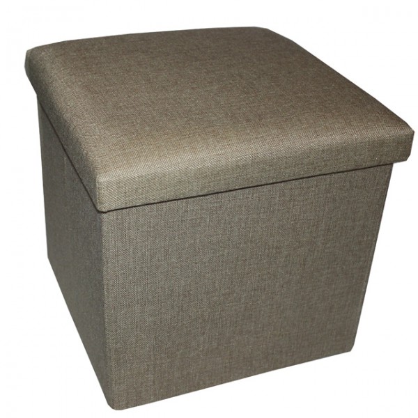 Aufbewahrungsbox zum Sitzen 34x34x33cm faltbar, mit gepolstertem Deckel