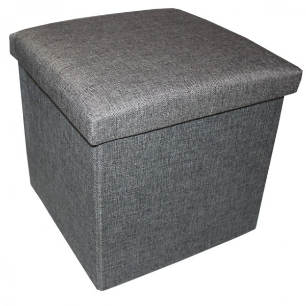 Aufbewahrungsbox zum Sitzen 34x34x33cm faltbar, mit gepolstertem Deckel