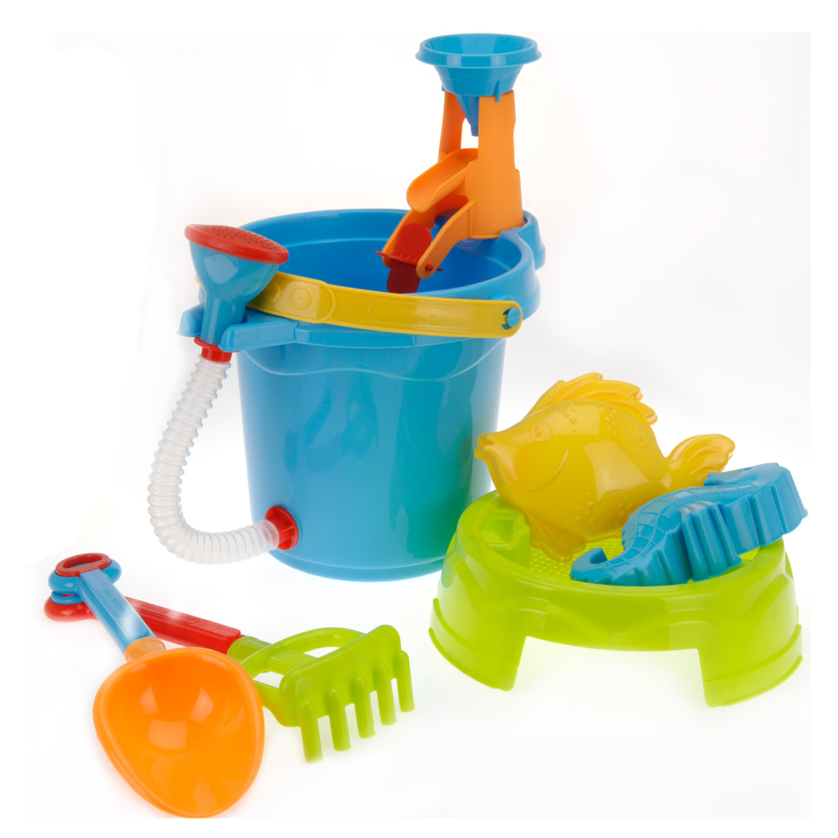 12-teiliges Sandspielzeug Set Für Kinder - Mit Faltbarem Eimer & Förmchen
