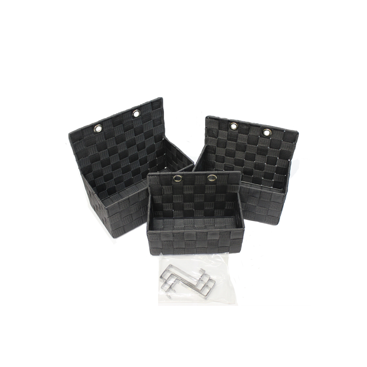 Aufbewahrungskörbe 3er Set hängend dekorativ Hängekorb Korb