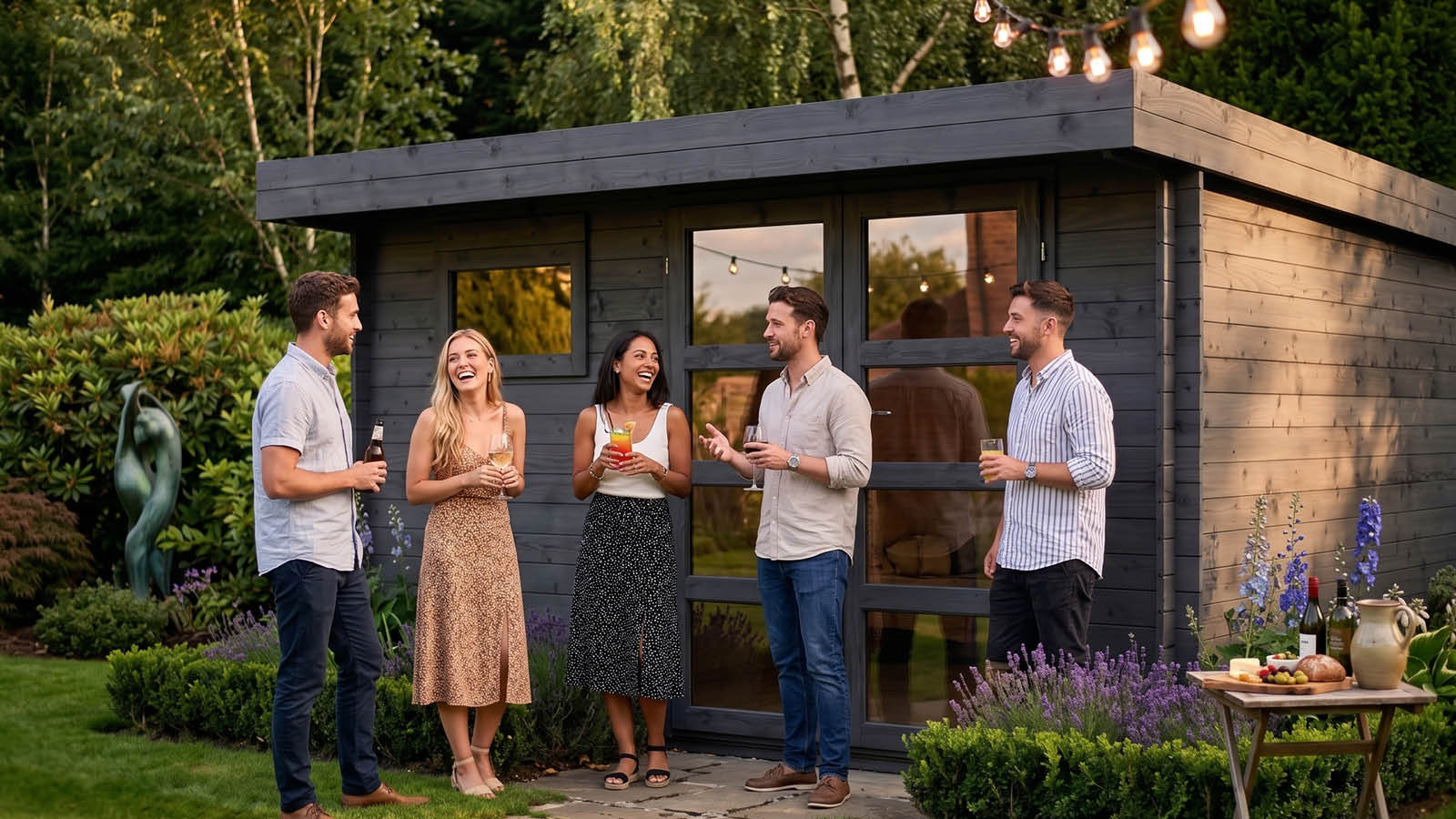 Gartenhäuser mit 14 - 19mm Wandstärke