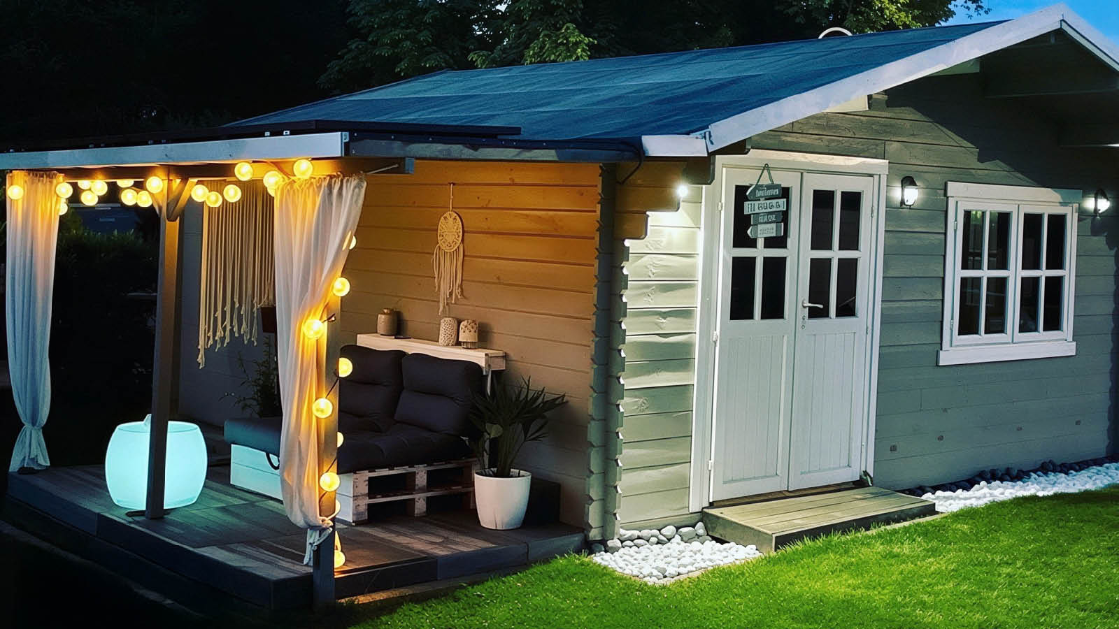 Gartenhäuser mit 14 - 19mm Wandstärke