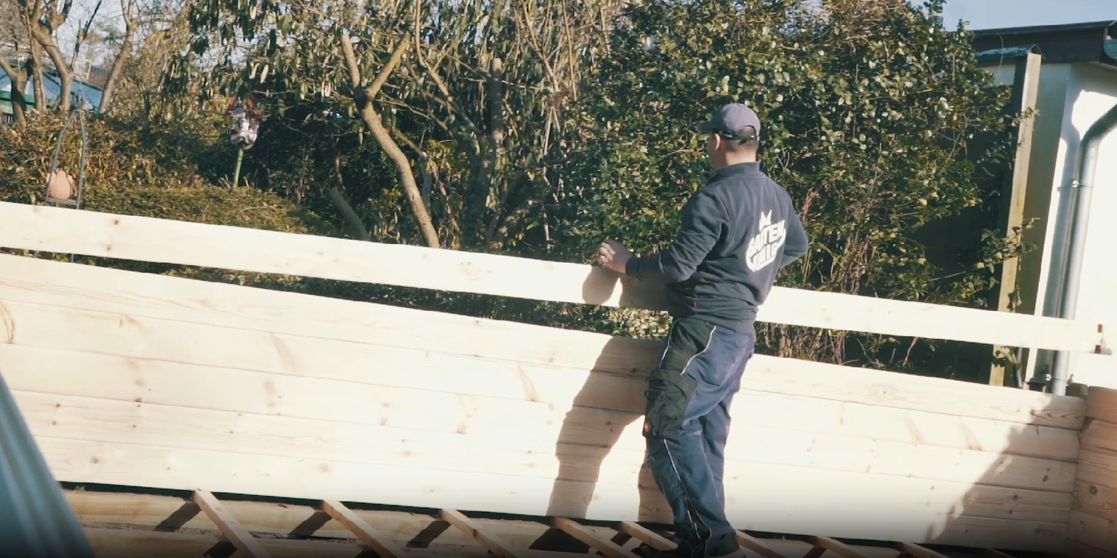 Gartenhäuser mit 14 - 19mm Wandstärke