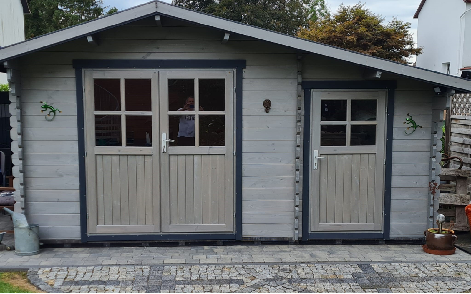 Gartenhäuser mit 14 - 19mm Wandstärke