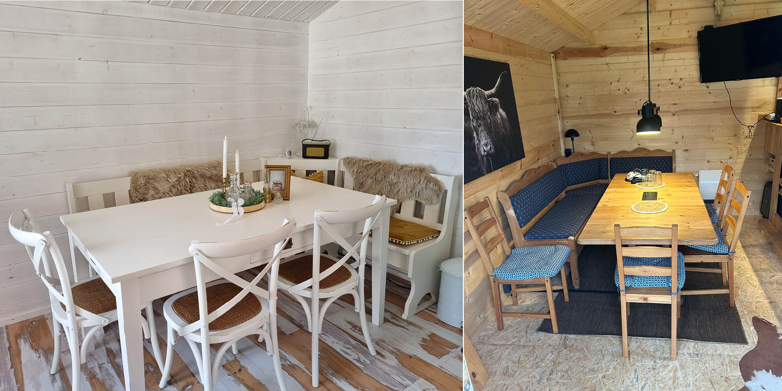 Gartenhäuser mit 14 - 19mm Wandstärke