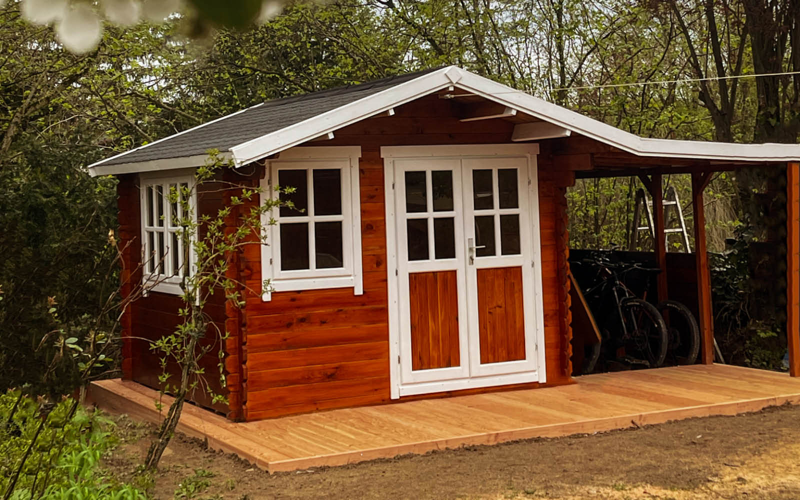 Gartenhäuser mit 14 - 19mm Wandstärke