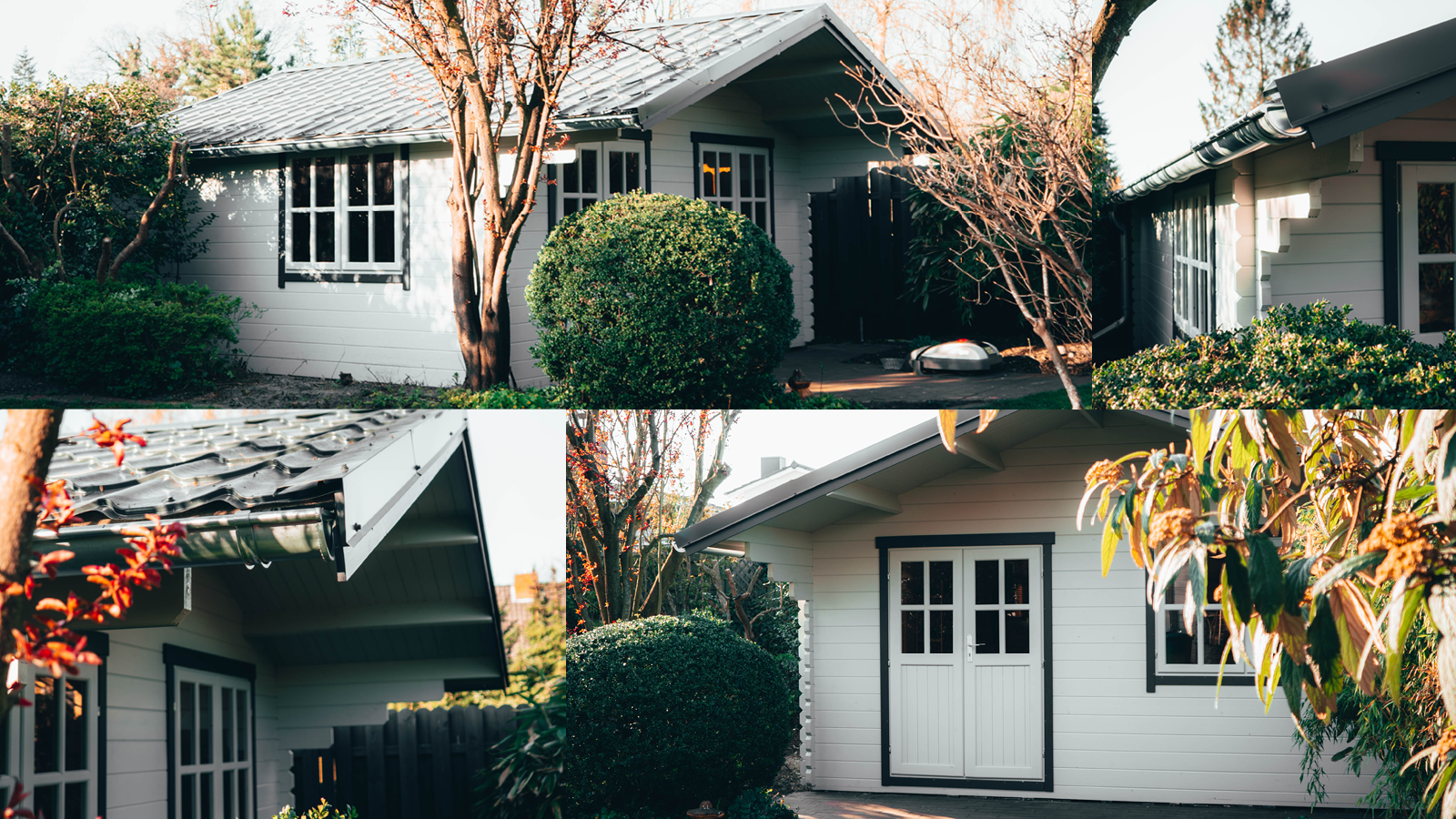 Gartenhäuser mit 14 - 19mm Wandstärke