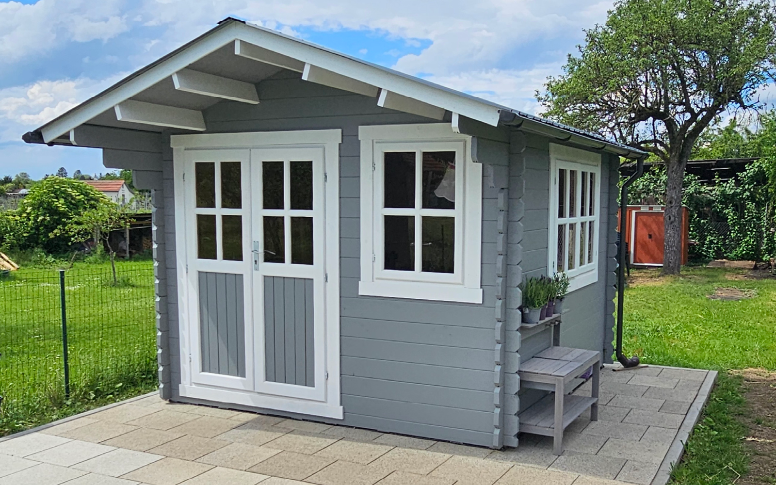 Gartenhäuser mit 14 - 19mm Wandstärke