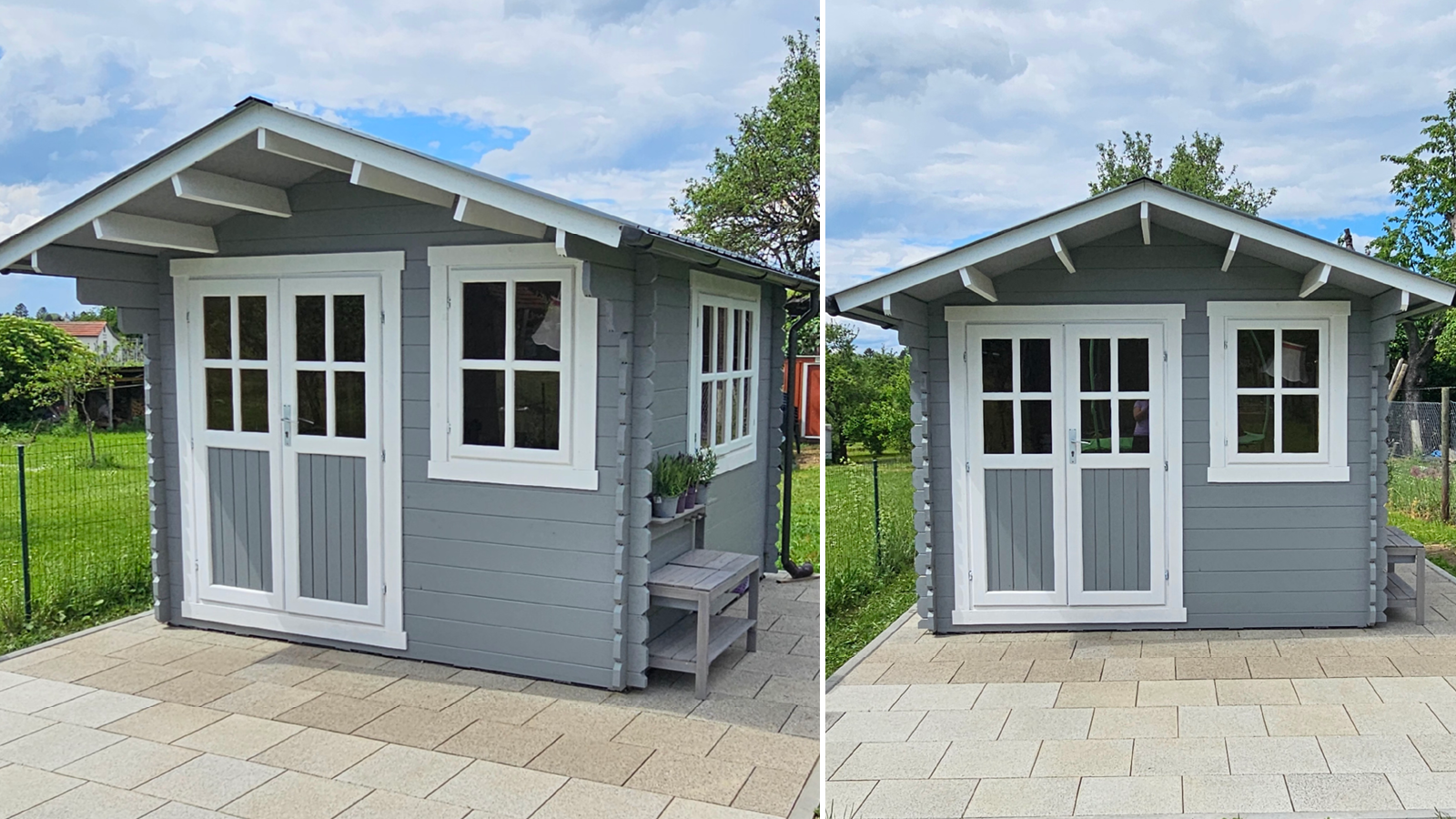 Gartenhäuser mit 14 - 19mm Wandstärke