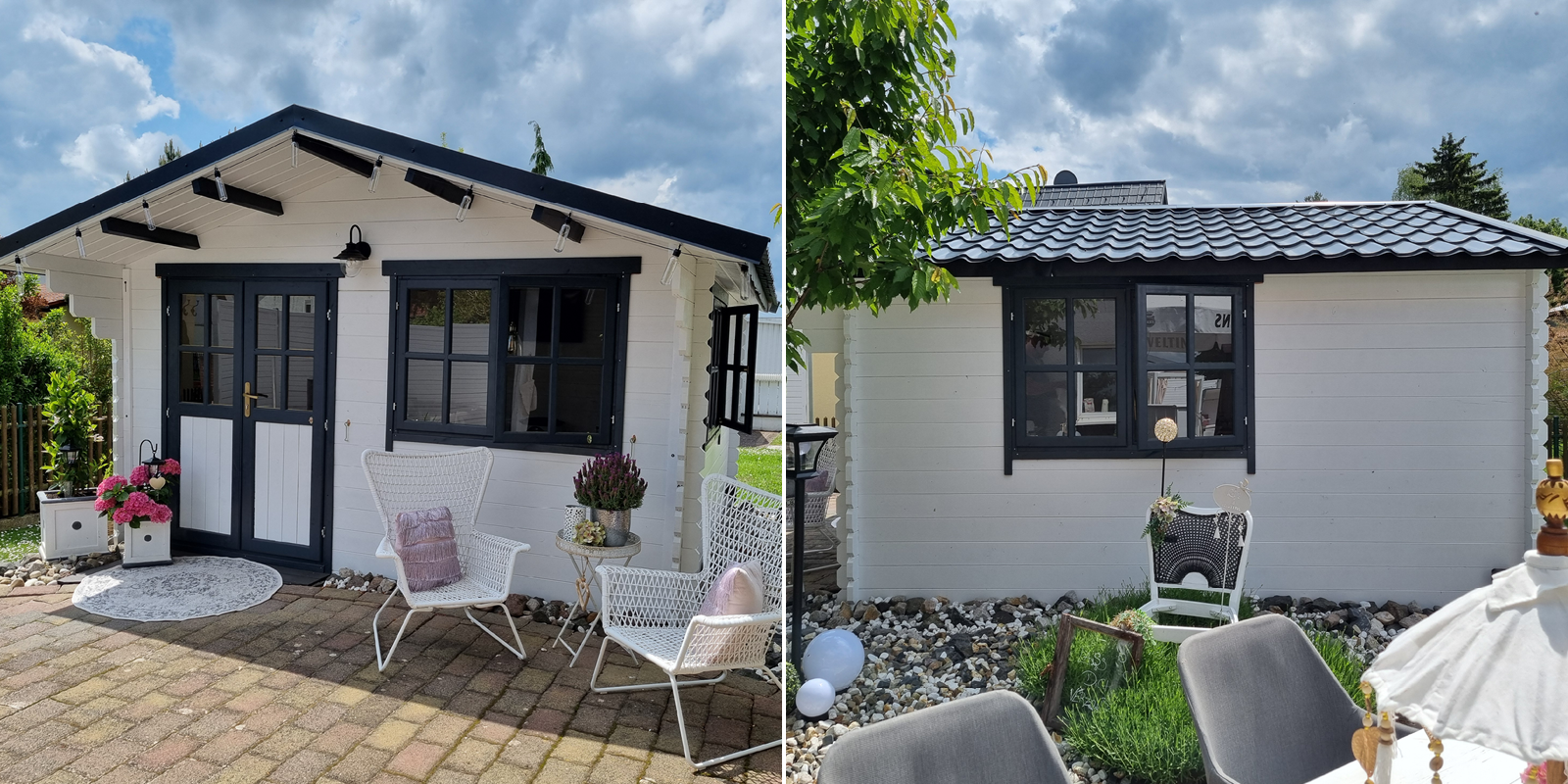 Gartenhäuser mit 14 - 19mm Wandstärke