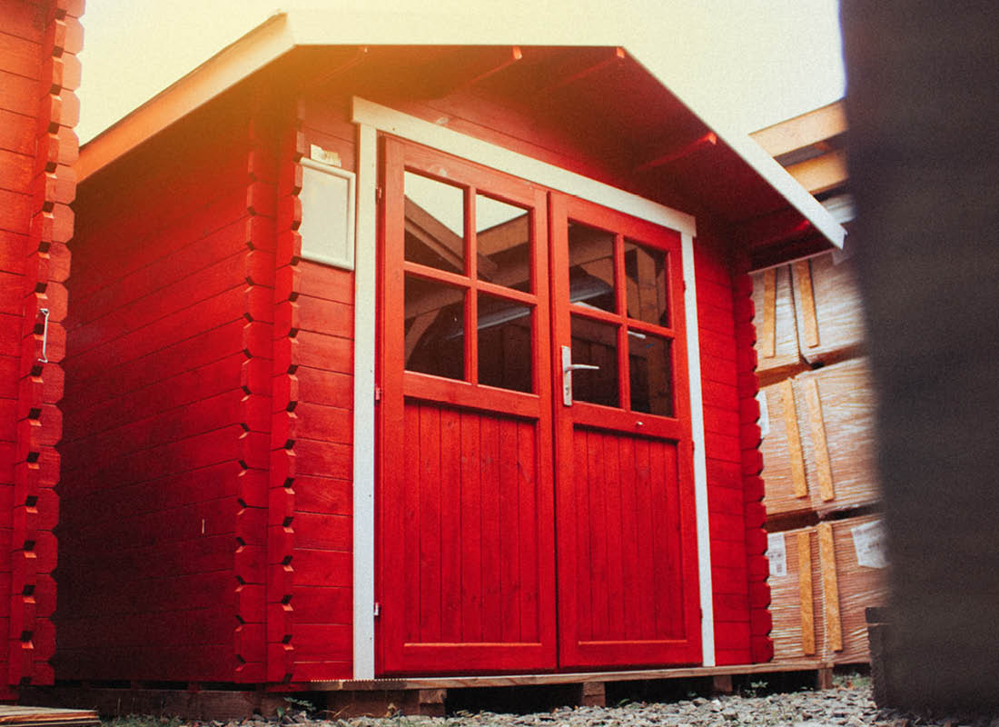 Gartenhäuser mit 14 - 19mm Wandstärke