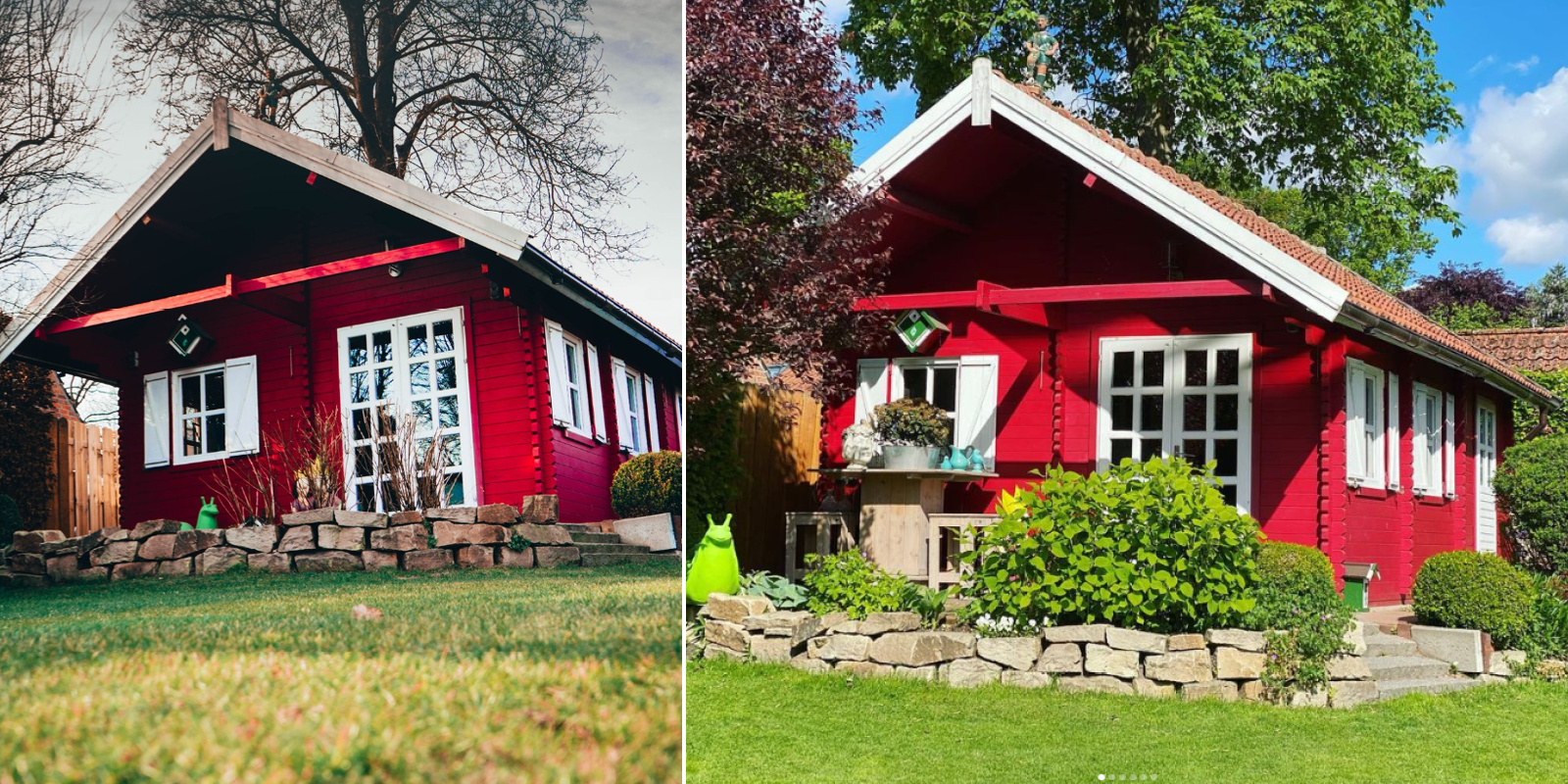 Gartenhäuser mit 14 - 19mm Wandstärke