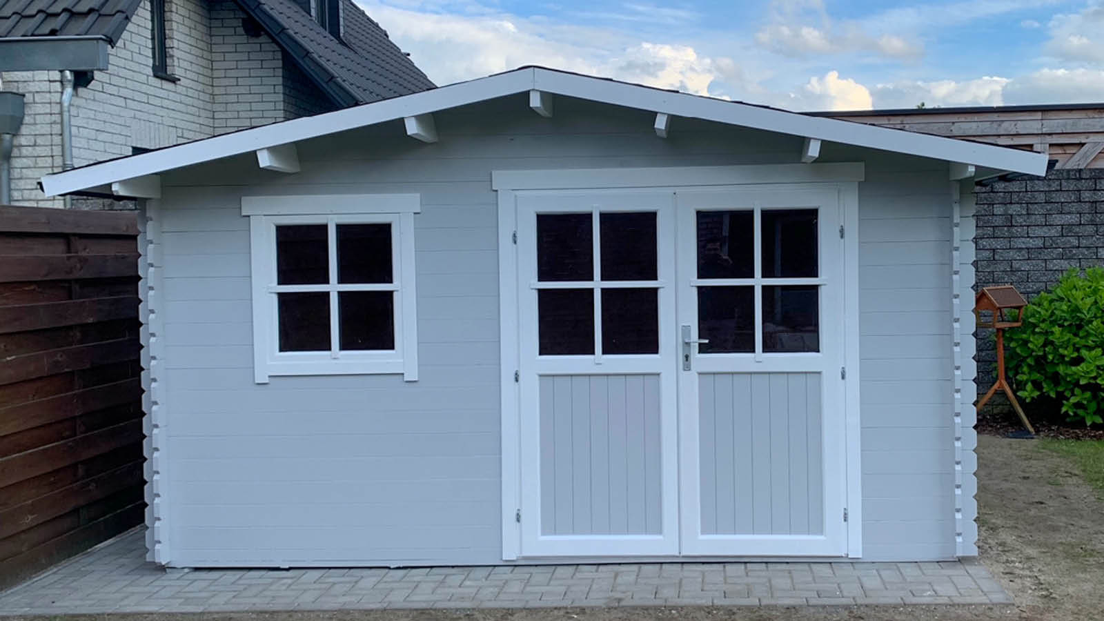 Gartenhäuser mit 14 - 19mm Wandstärke