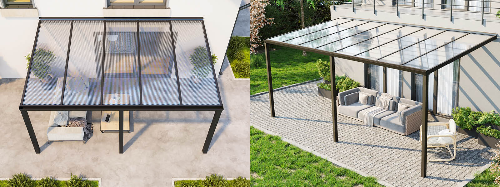 Gartenhäuser mit 14 - 19mm Wandstärke