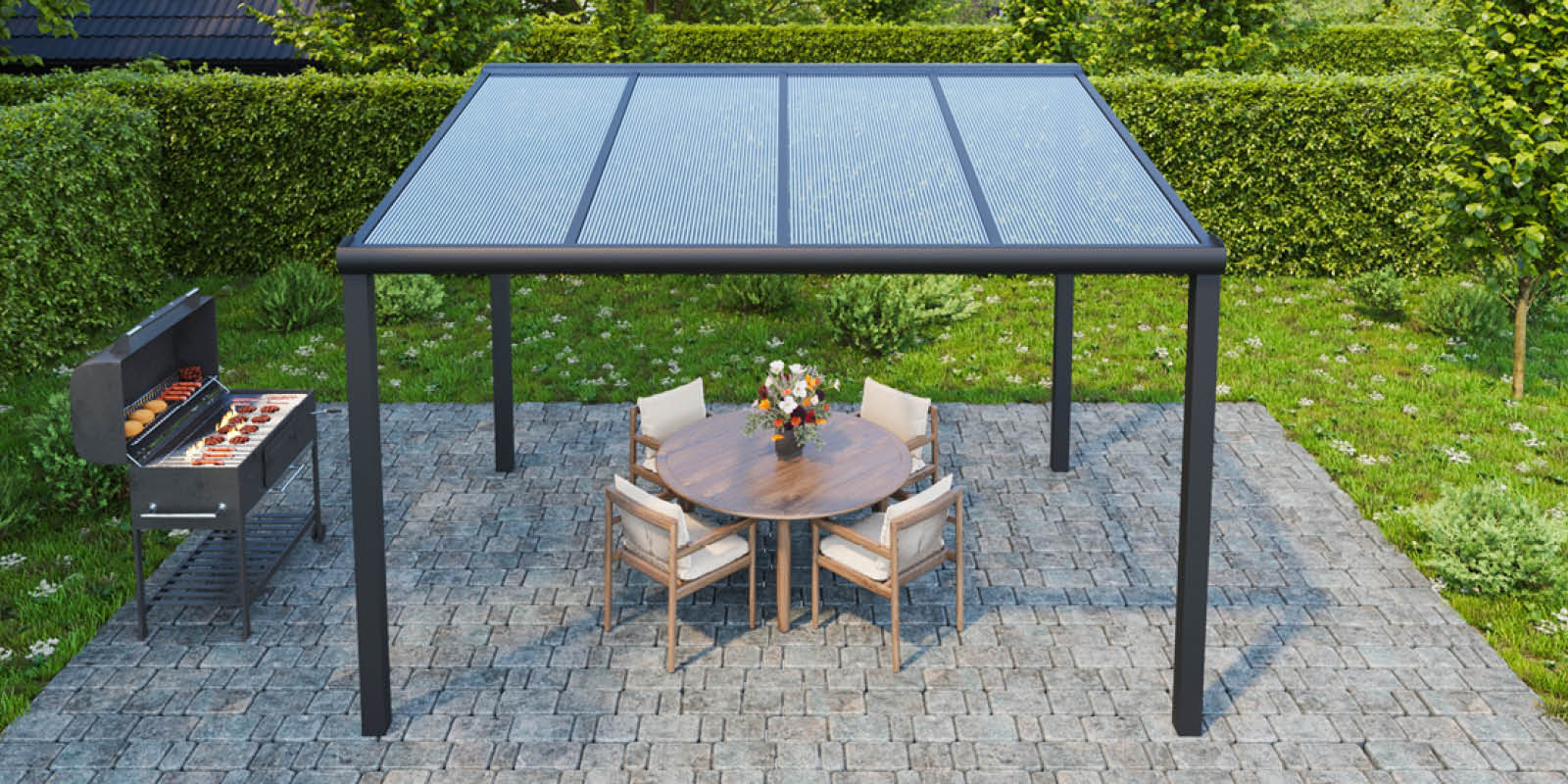 Gartenhäuser mit 14 - 19mm Wandstärke