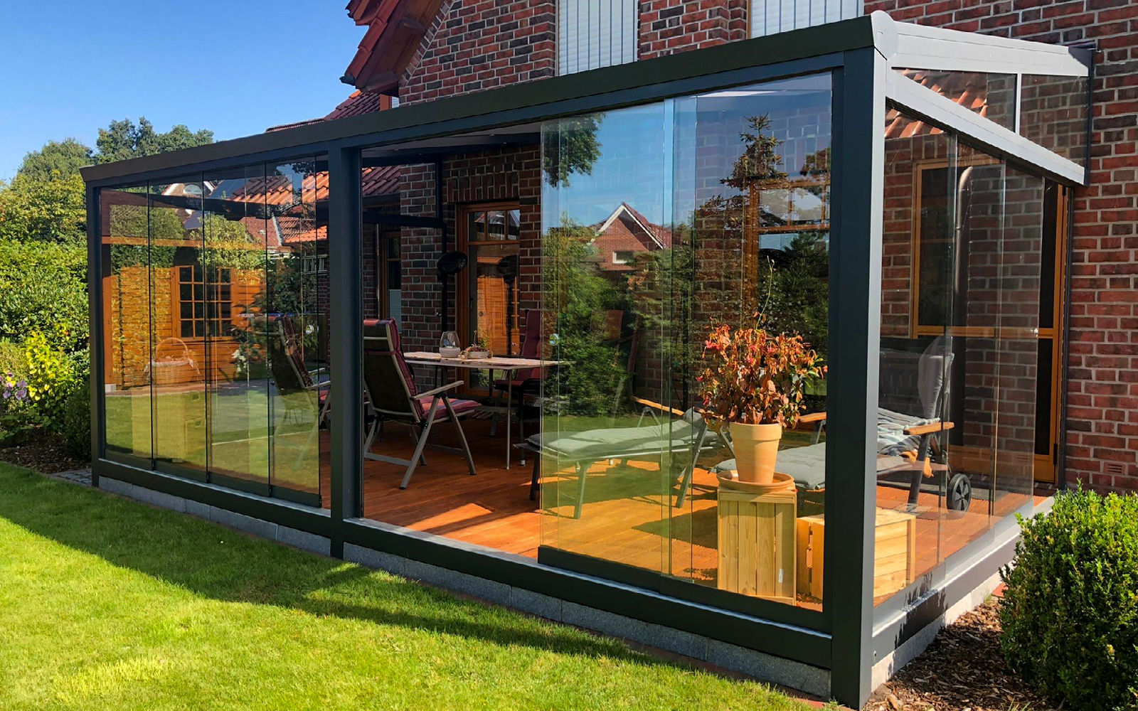 Gartenhäuser mit 14 - 19mm Wandstärke