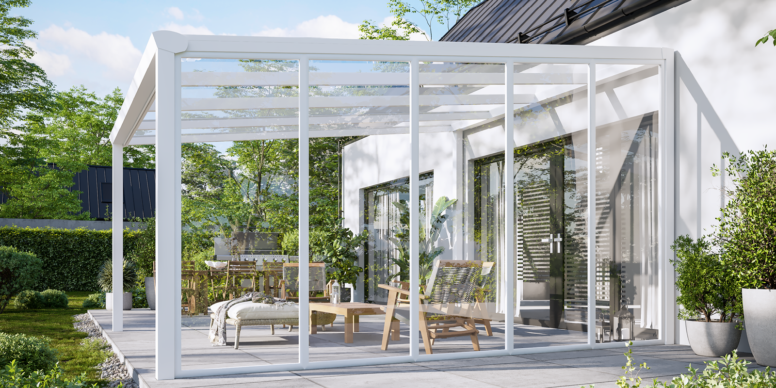 Gartenhäuser mit 14 - 19mm Wandstärke