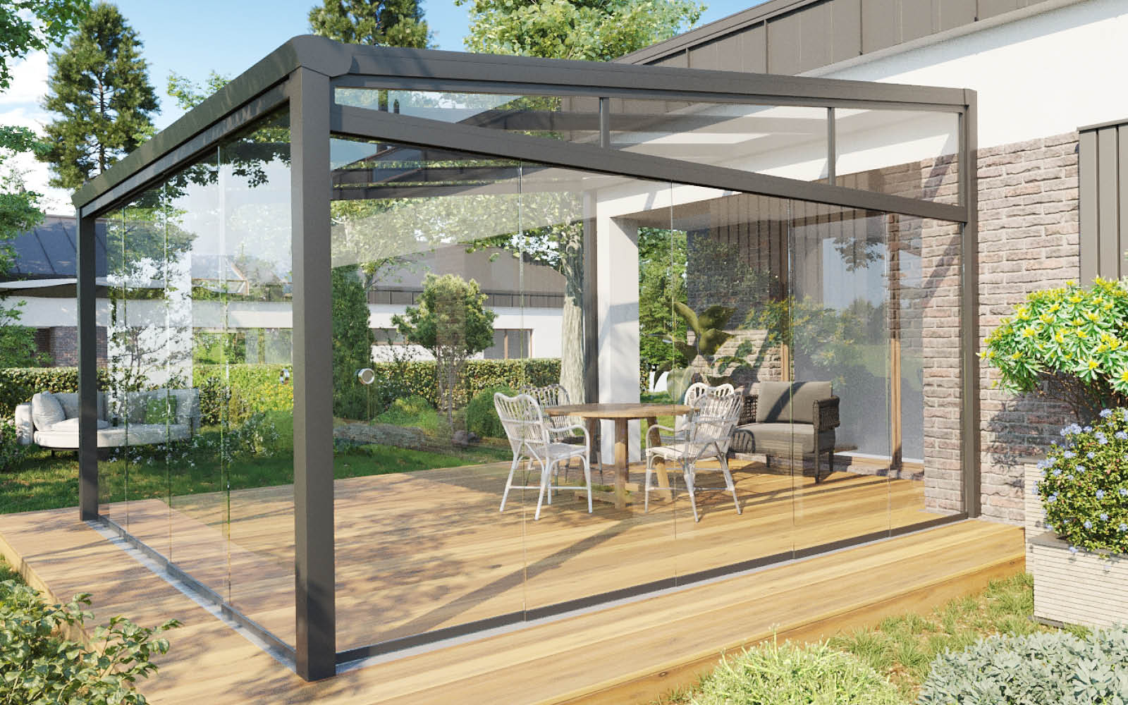 Gartenhäuser mit 14 - 19mm Wandstärke