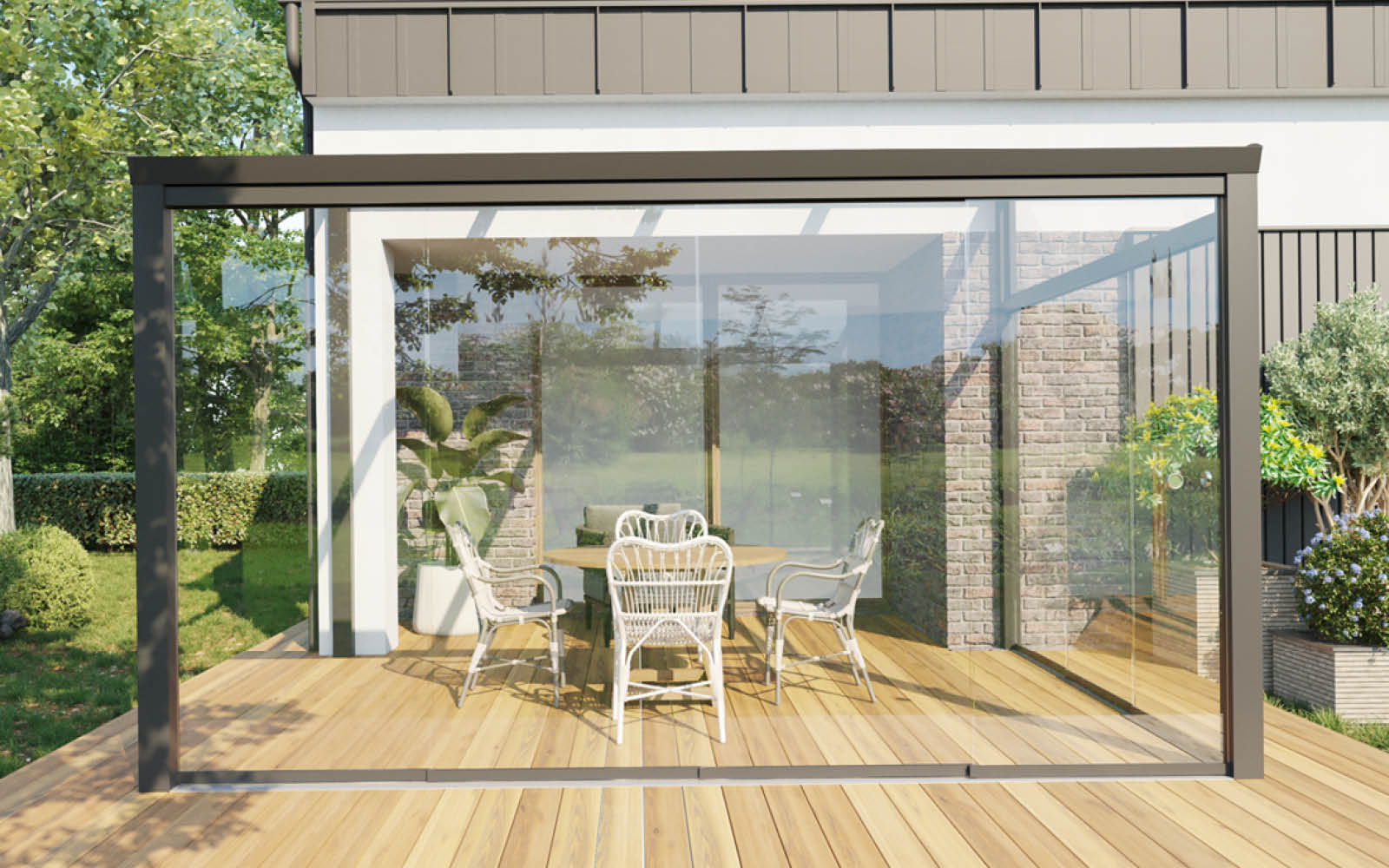 Gartenhäuser mit 14 - 19mm Wandstärke